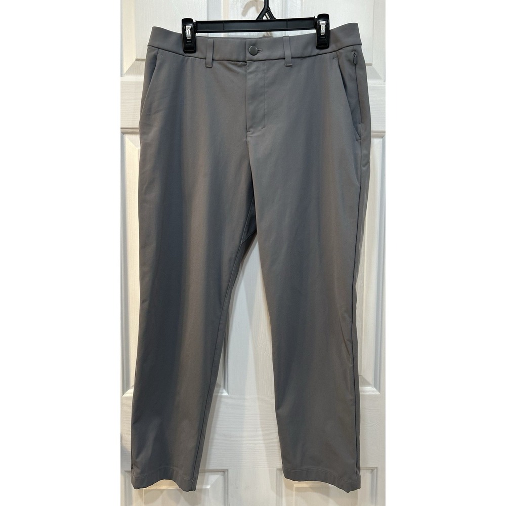 Lululemon Mens ABC Classic-Fit Trouser Chino Pants Size 33 Warpstreme Gray Golf